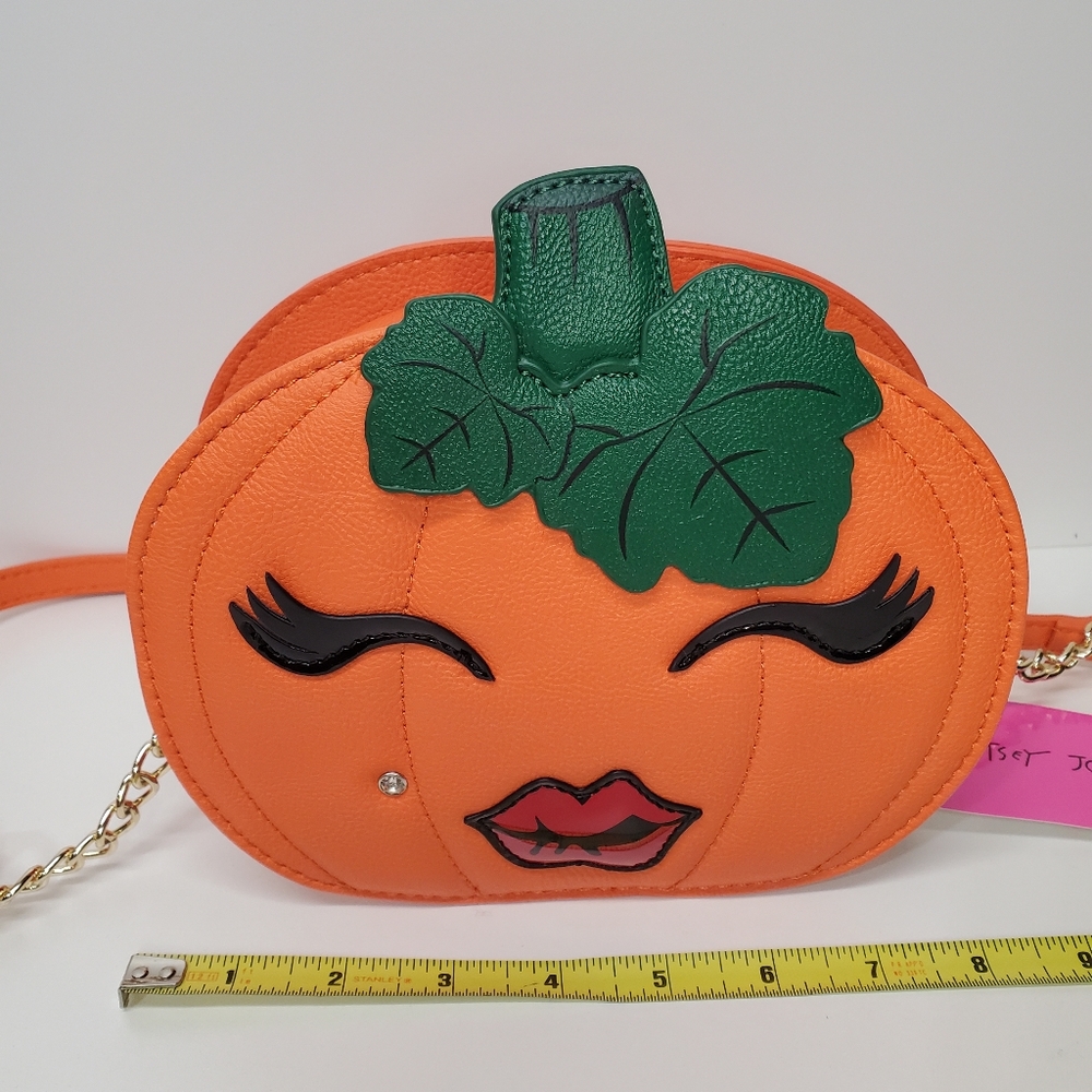 Betsey Johnson Halloween π pumpkin crossbody bag kitsch - Picture 7 of 7